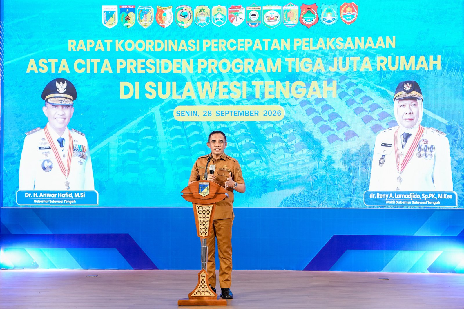Gubernur Sulteng Anwar Hafid Dorong Percepatan Program Tiga Juta Rumah, Bidik 20.000 Rumah pada 2027